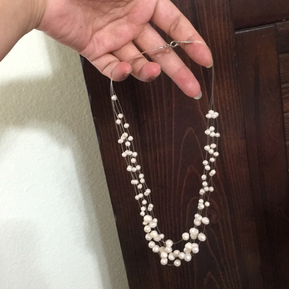 🖤5 strand💕pearls necklace - Picture 6 of 6